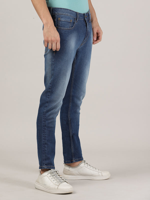 Men's Slim Fit Denim Jeans - Mid Blue
