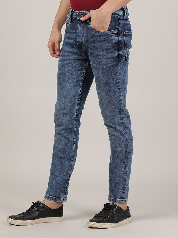 Men's Slim Fit Denim Jeans - Deep Blue