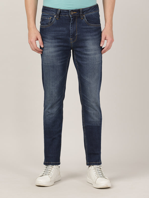Men's Slim Fit Denim Jeans - Dark Blue