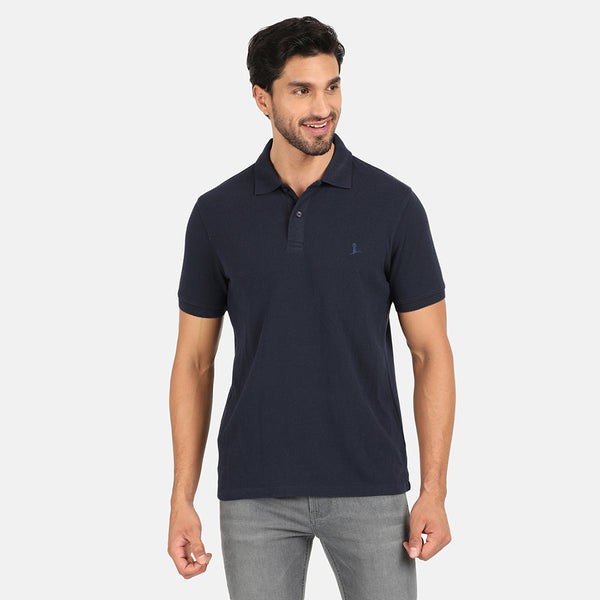 Men's Comfort Fit Polo T Shirt - Navy