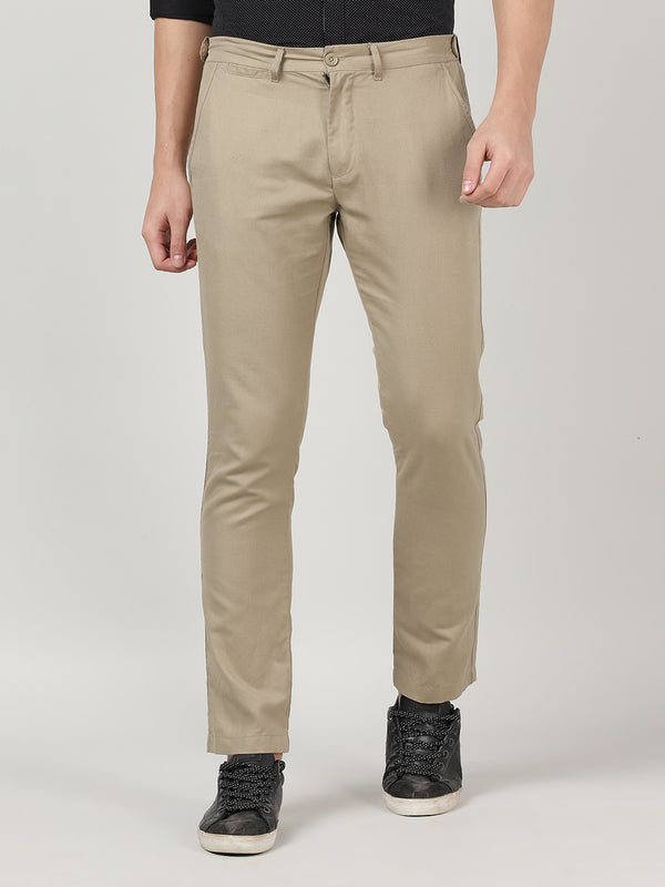 Men's Cotton Linen Trouser - English Khaki