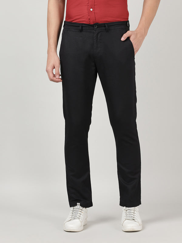 Men's Cotton Linen Trouser - St. Joe Black