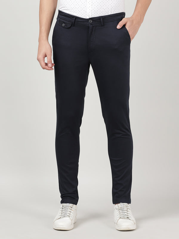 Men's Garment Dyed Slim Fit Stretch Chino Pants - Navy