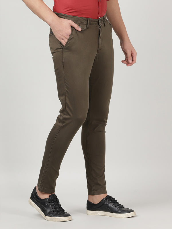 Men's Garment Dyed Slim Fit Stretch Chino Pants - Olive