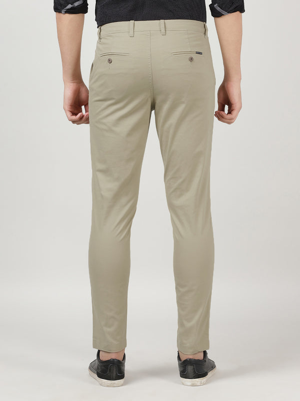 Men's Premium Stretchable Slim Fit Chino Pants -  Beige