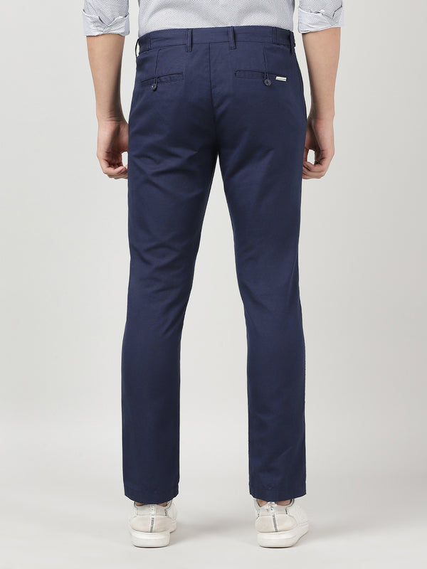 Men's Cotton Linen Trouser - Navy Blue