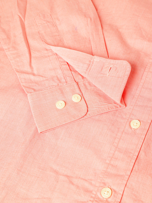 Men's Premium Regular Fit Dress Shirt - Light Peach