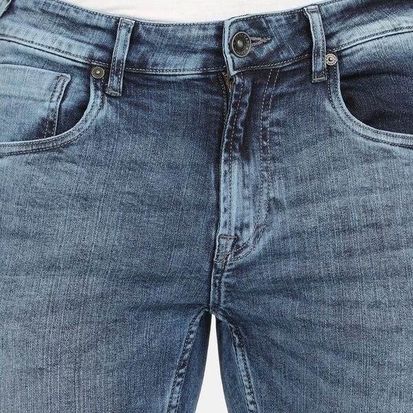 Men's Slim Fit Denim Jeans - Light Blue
